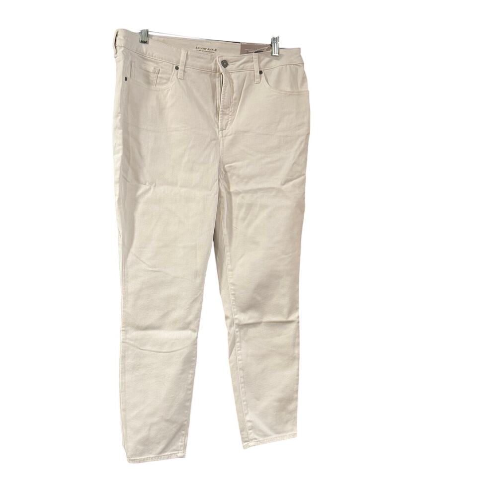 NWT Chico’s 3R 16R Skinny Ankle White Jeans Stretch Denim Pants